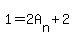 1=2A%5Bn%5D%2B2