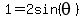 1=2sin%28theta%29