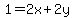 1=2x%2B2y