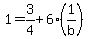 1=3%2F4%2B6%281%2Fb%29