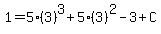 1=5%283%29%5E3%2B5%283%29%5E2-3%2BC