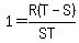 1=R%28T-S%29%2F%28ST%29