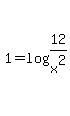 1=log%2812%2Fx%5E2%29+