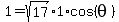 1=sqrt%2817%29%2A1%2Acos%28theta%29