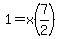 1=x%287%2F2%29