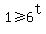 1%3E=6%5Et