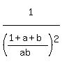 1%5E%22%22%2F%28%281%2Ba%2Bb%29%2F%28ab%29%29%5E2