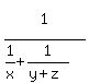 1%5E%22%22%2F%281%2Fx+%2B+1%2F%28y%2Bz%29%29