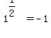 1%5E%281%2F2%29+=+-1