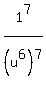 1%5E7%2F%28u%5E6%29%5E7