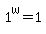 1%5Ew+=+1