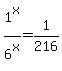 1%5Ex%2F6%5Ex+=+1%2F216