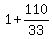 1+%2B+110%2F33