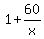 1+%2B+60%2Fx