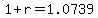 1+%2B+r+=+1.0739