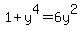 1+%2B+y%5E4=+6y%5E2