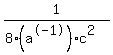 1+%2F+%288%28a%5E-1%29c%5E2%29