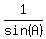 1+%2F+sin%28A%29