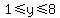1+%3C=+y+%3C=+8