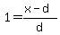 1+=+%28x-d%29%2Fd
