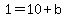 1+=+10%2Bb