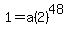 1+=+a%282%29%5E48