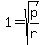1+=+sqrt%28p%2Fr%29