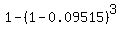 1+-+%281-0.09515%29%5E3