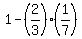 1+-+%282%2F3%29%281%2F7%29
