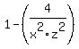 1+-+%284%2Fx%5E2z%5E2%29+