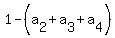 1+-+%28a%5B2%5D+%2B+a%5B3%5D+%2B+a%5B4%5D%29