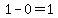 1+-+0=+1+%962%28-1%29