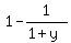 1+-+1%2F%281%2By%29