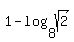 1+-+log%288%2Csqrt%282%29%29