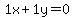 1+x+%2B+1+y+=+0