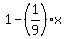 1-%281%2F9%29%2Ax