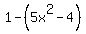 1-%285x%5E2-4%29