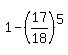 1-+%2817%2F18%29%5E5