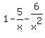1-+5%2Fx+-6%2Fx%5E2