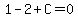 1-2%2BC=0