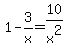 1-3%2Fx=10%2Fx%5E2
