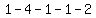 1-4-1-1-2