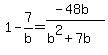 1-7%2Fb=%28-48b%29%2F%28b%5E2%2B7b%29
