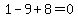 1-9%2B8=0