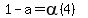 1-a=alpha%284%29