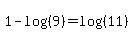 1-log%28%289%29%29=log%28%2811%29%29