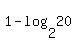 1-log%282%2C20%29