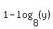1-log%288%2C%28y%29%29