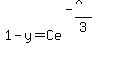 1-y=Ce%5E%28-x%5E3%2F3%29