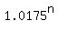 1.0175%5En